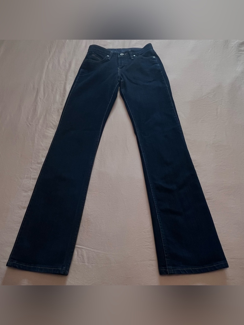 Wrangler Women's Q-BABY Navy No Gap Waistband Bootcut Riding Jeans